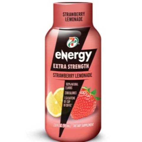 Order 7-Select Energy Shot Extra Strength Strawberry Lemonade 2oz food online from 7-Eleven store, Aurora on bringmethat.com