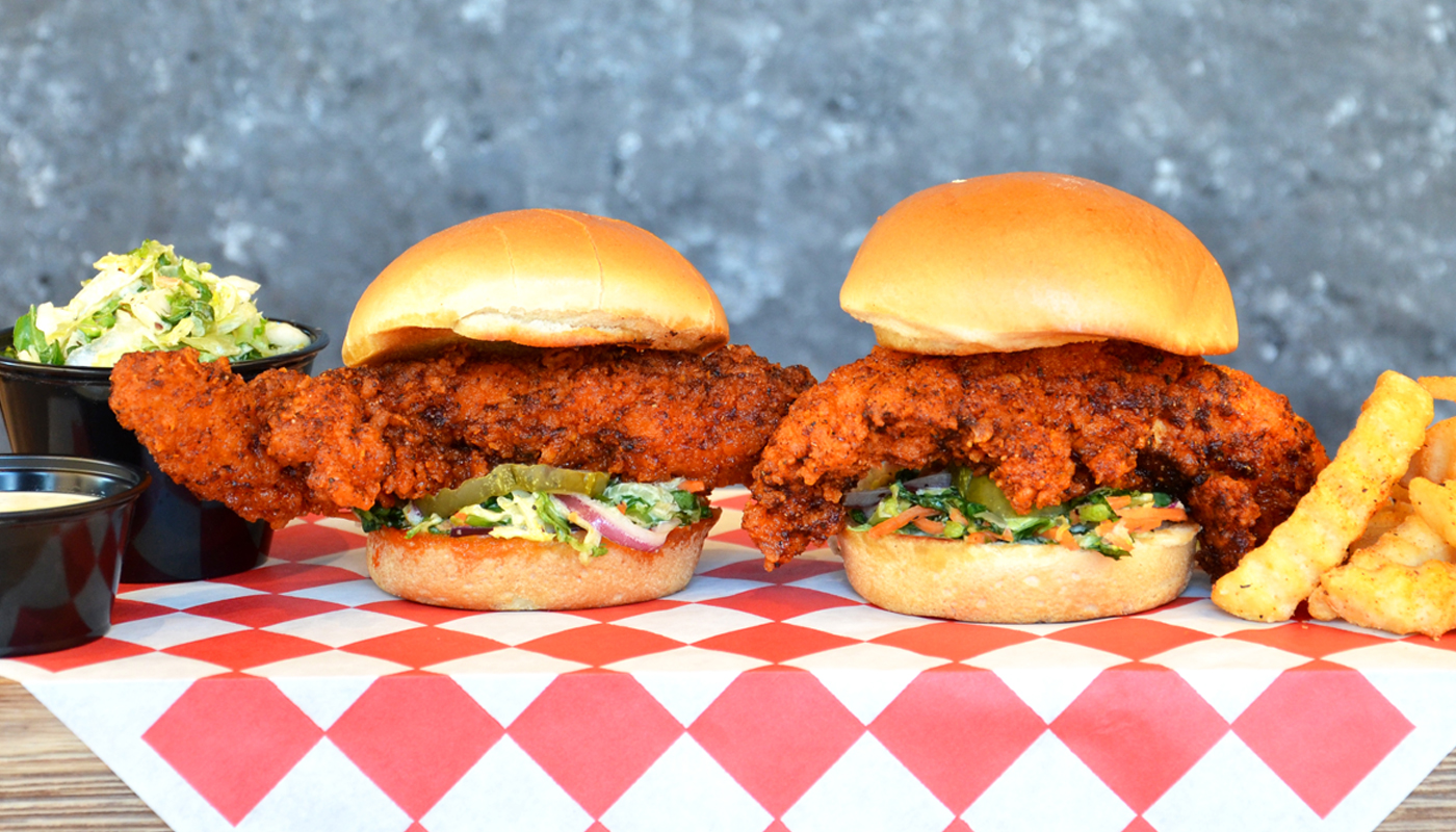 Order Two Chicken Sliders food online from Nashville Hot Chicken Shack store, Newhall on bringmethat.com