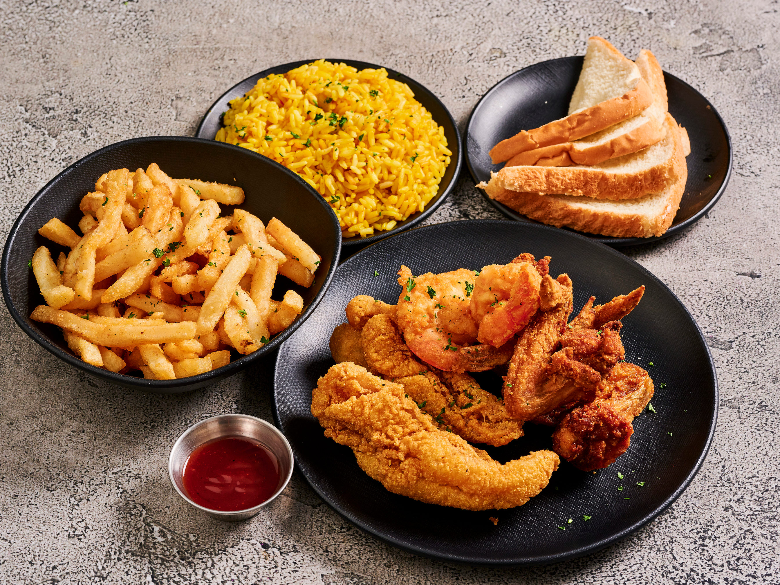 Order 3 Items Fish and Chicken Combo food online from Fat Fish store, Upper Marlboro on bringmethat.com