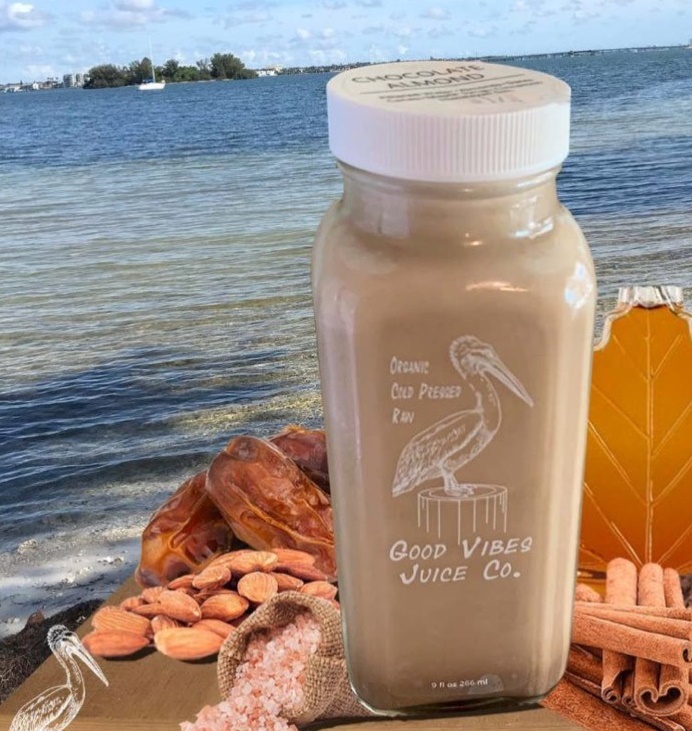 Order Chocolate Almond Not Milk food online from Good Vibes Juice Co store, Largo on bringmethat.com