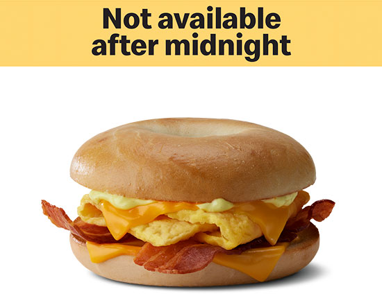 Order Bacon Egg Cheese Bagel food online from Mcdonald store, Virginia Beach on bringmethat.com