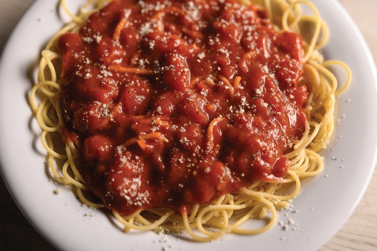 Order Small Spaghetti with Marinara food online from Fazoli store, Atlanta on bringmethat.com