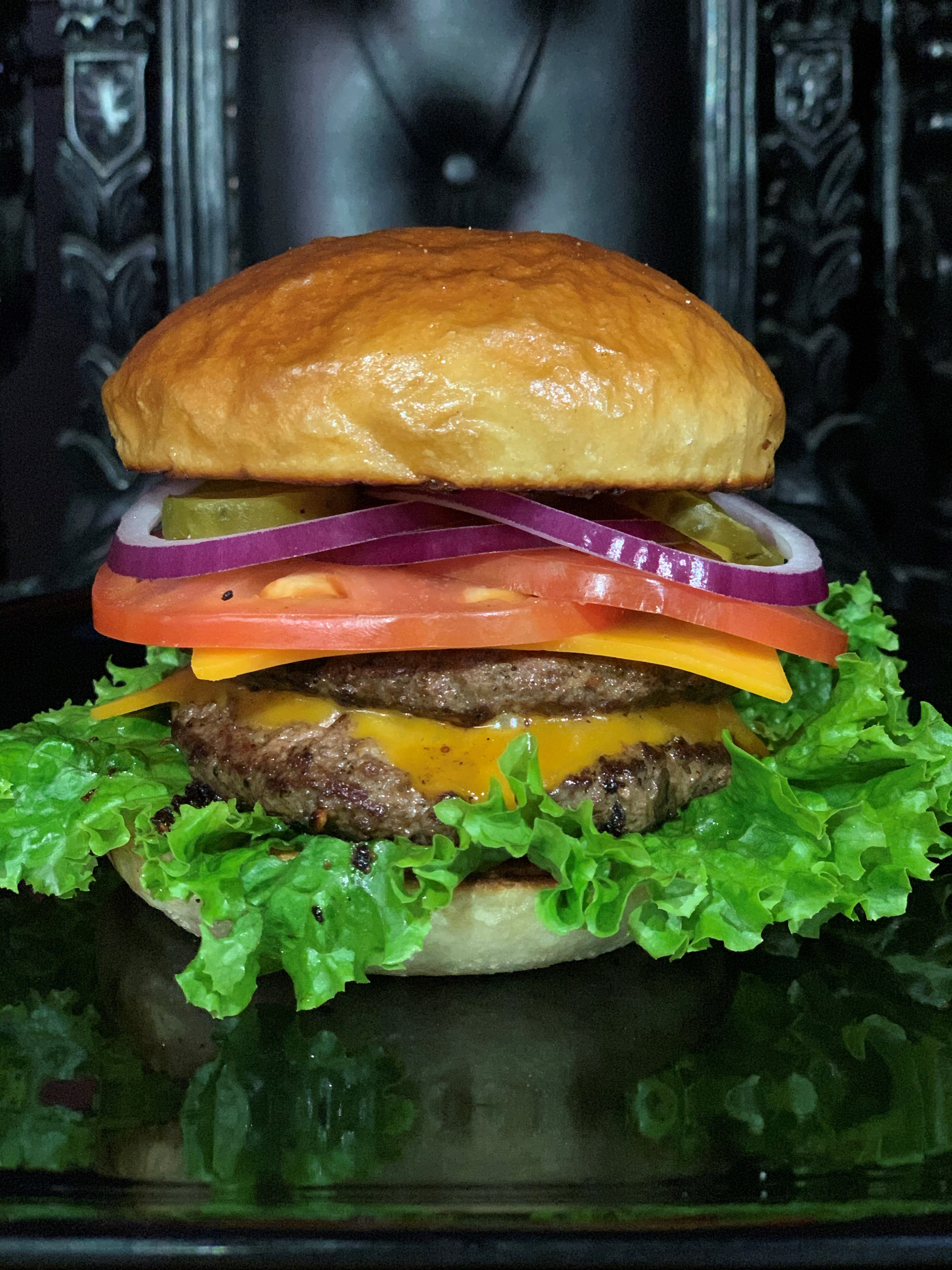 Order Heresy Burger food online from Heresy Rock And Roll Grill store, Bakersfield on bringmethat.com