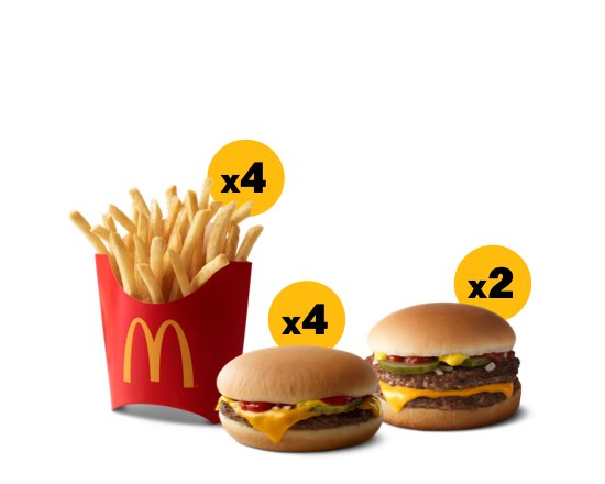 Order Burger Pack food online from McDonald's store, Allentown on bringmethat.com