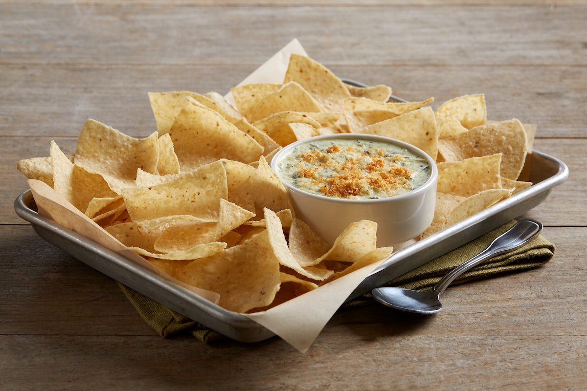 Order Spinach And Artichoke Dip food online from BJ's Restaurant & Brewhouse store, Waco on bringmethat.com