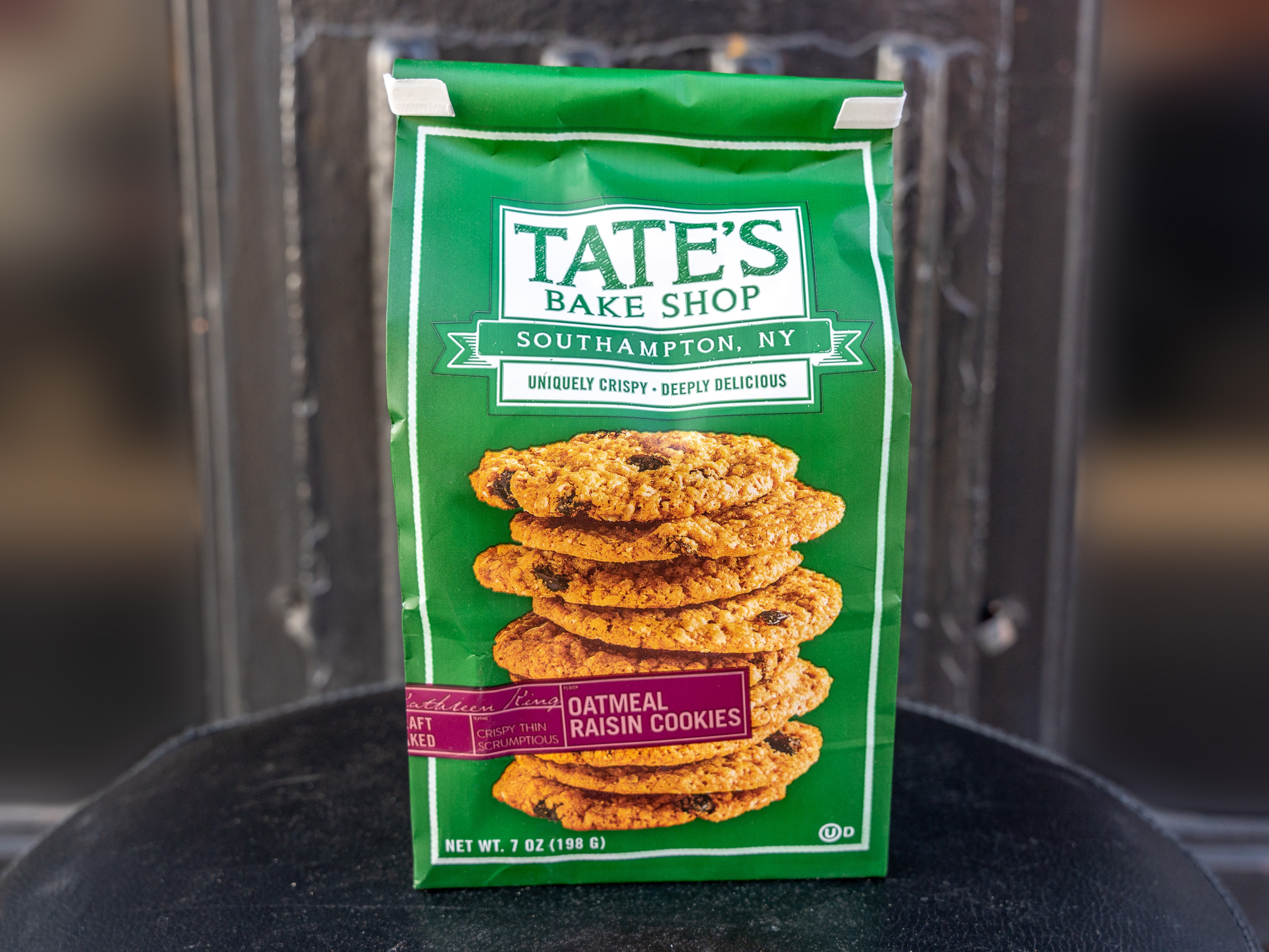 Order Tate’s Oatmeal Raisin cookies - 7oz food online from Grocery Shopping Center store, Brooklyn on bringmethat.com