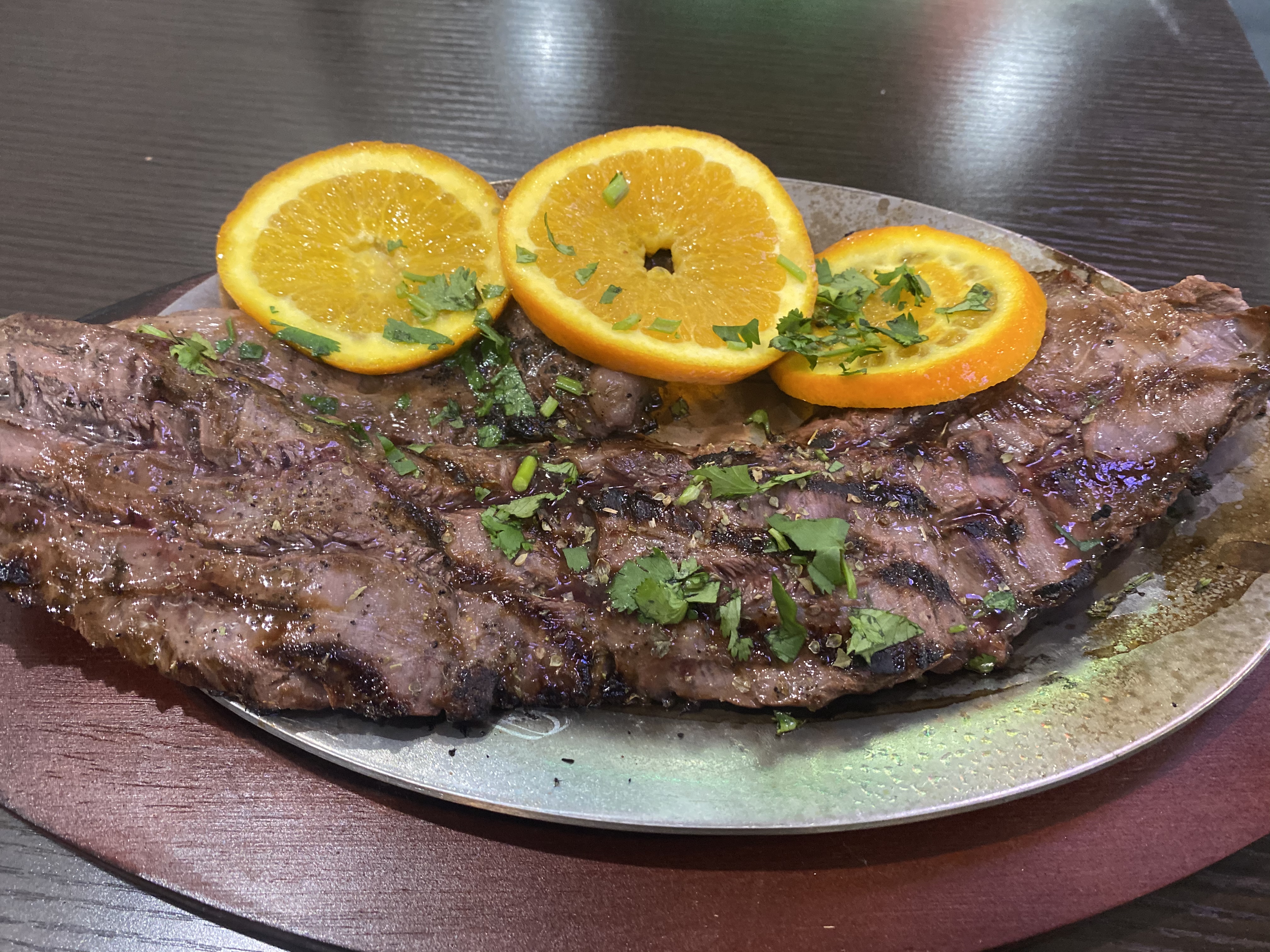 Order Skrt steak, entraña  food online from Sabores Latinos Restaurant & Bakery Corp. store, Richmond Hill on bringmethat.com