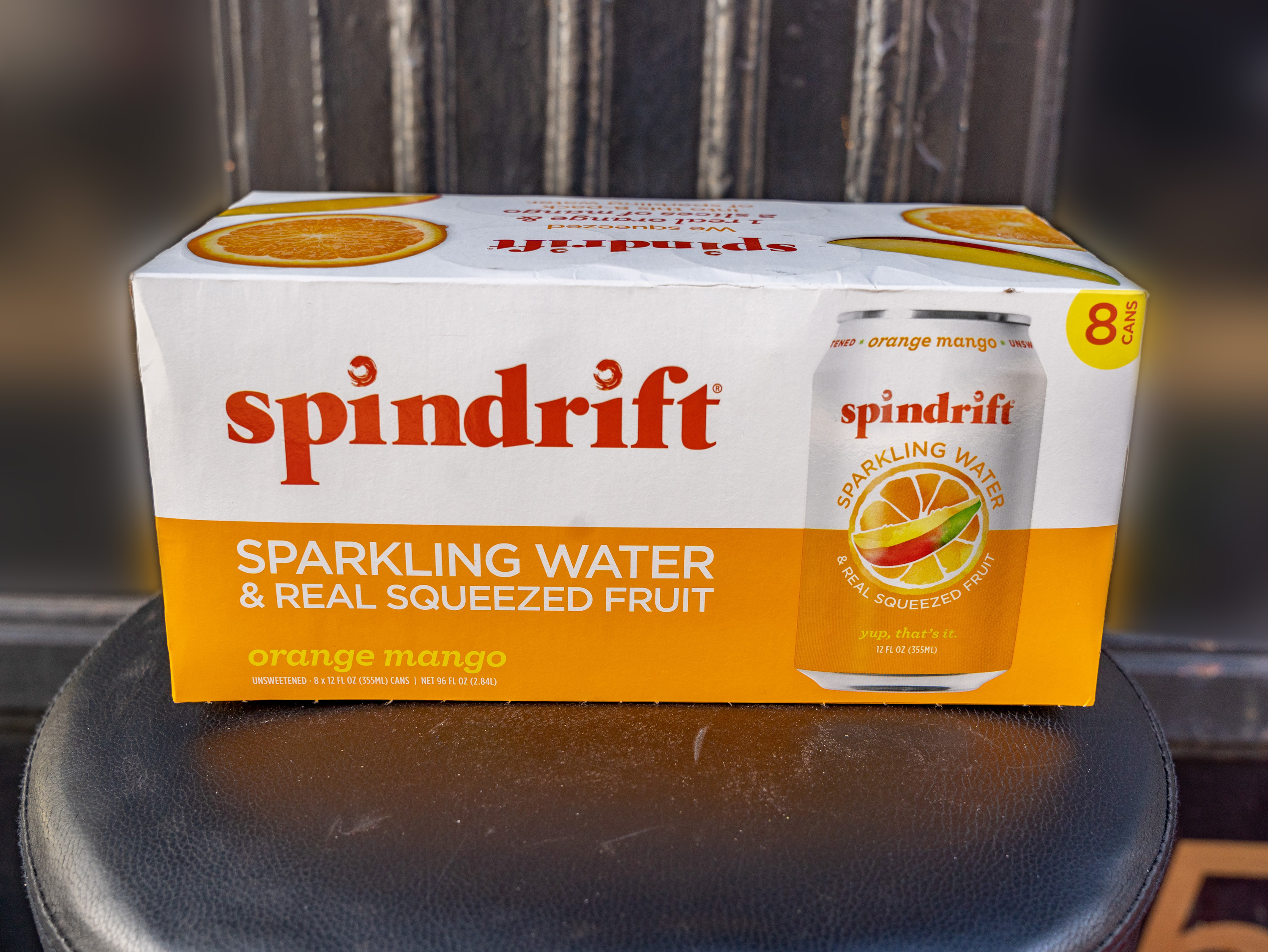 Order Spindrift Mango Sparkling Water - 8pk food online from Grocery Shopping Center store, Brooklyn on bringmethat.com