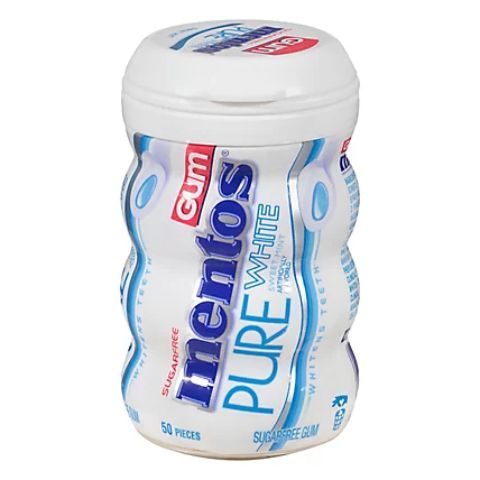 Order Mentos Pure White Gum 50 Count food online from 7-Eleven store, Aurora on bringmethat.com