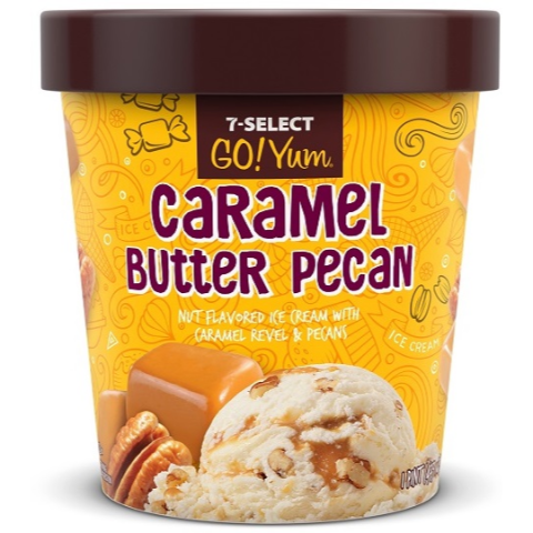 Order 7-Select GoYum Caramel Buttered Pecan Pint food online from 7-Eleven store, Wakefield on bringmethat.com