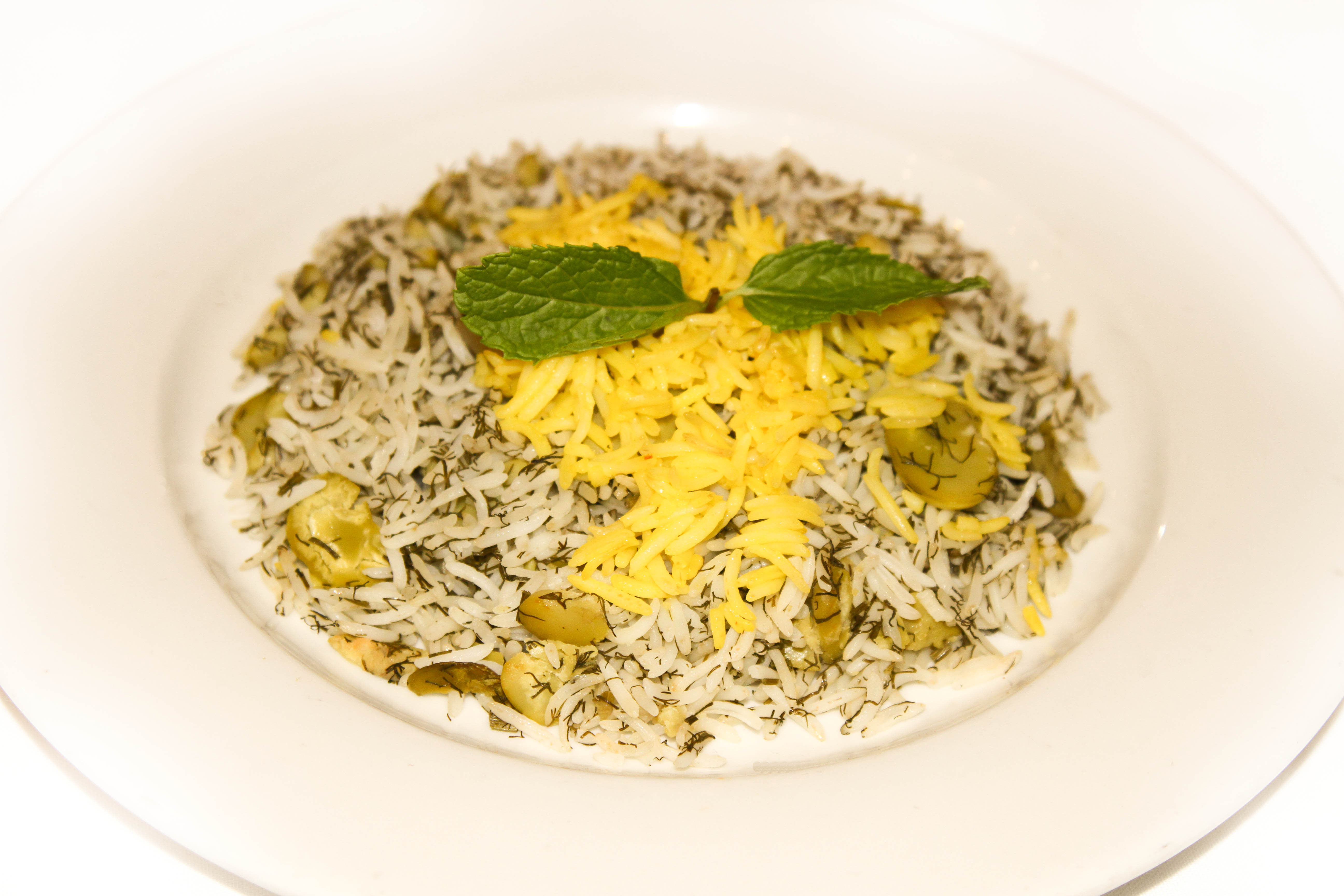 Order Baghali Polo food online from Shaherzad Restaurant store, Los Angeles on bringmethat.com