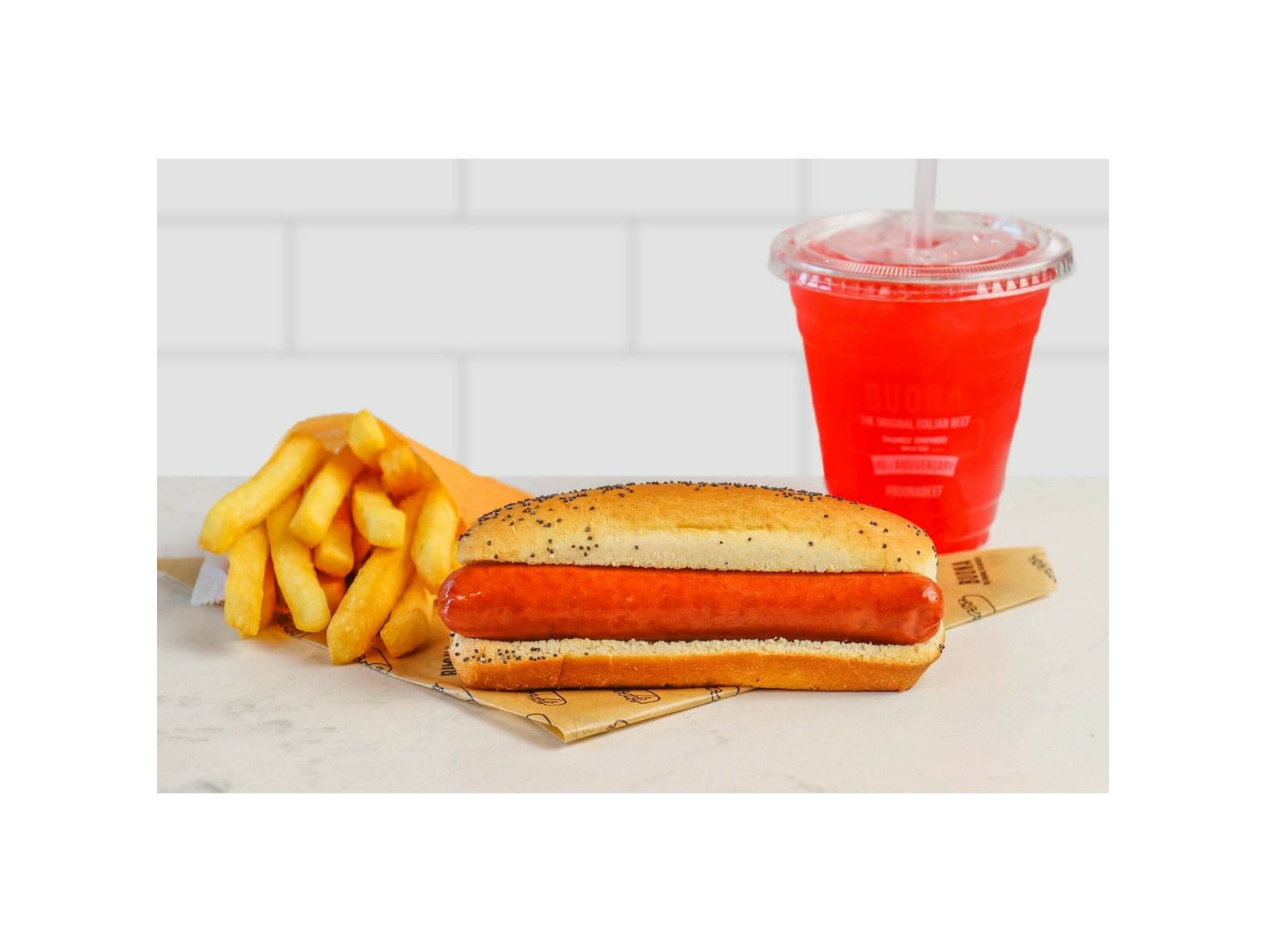 Order Kid’s All Beef Hot Dog food online from Buona Beef store, Bolingbrook on bringmethat.com