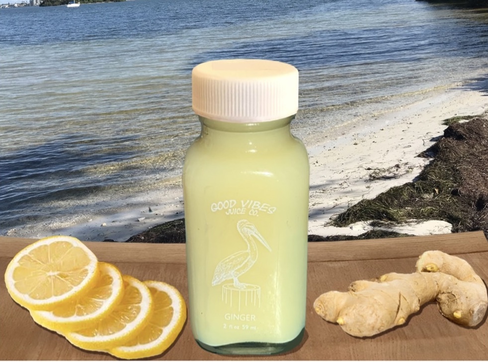 Order Ginger Shot food online from Good Vibes Juice Co store, Largo on bringmethat.com