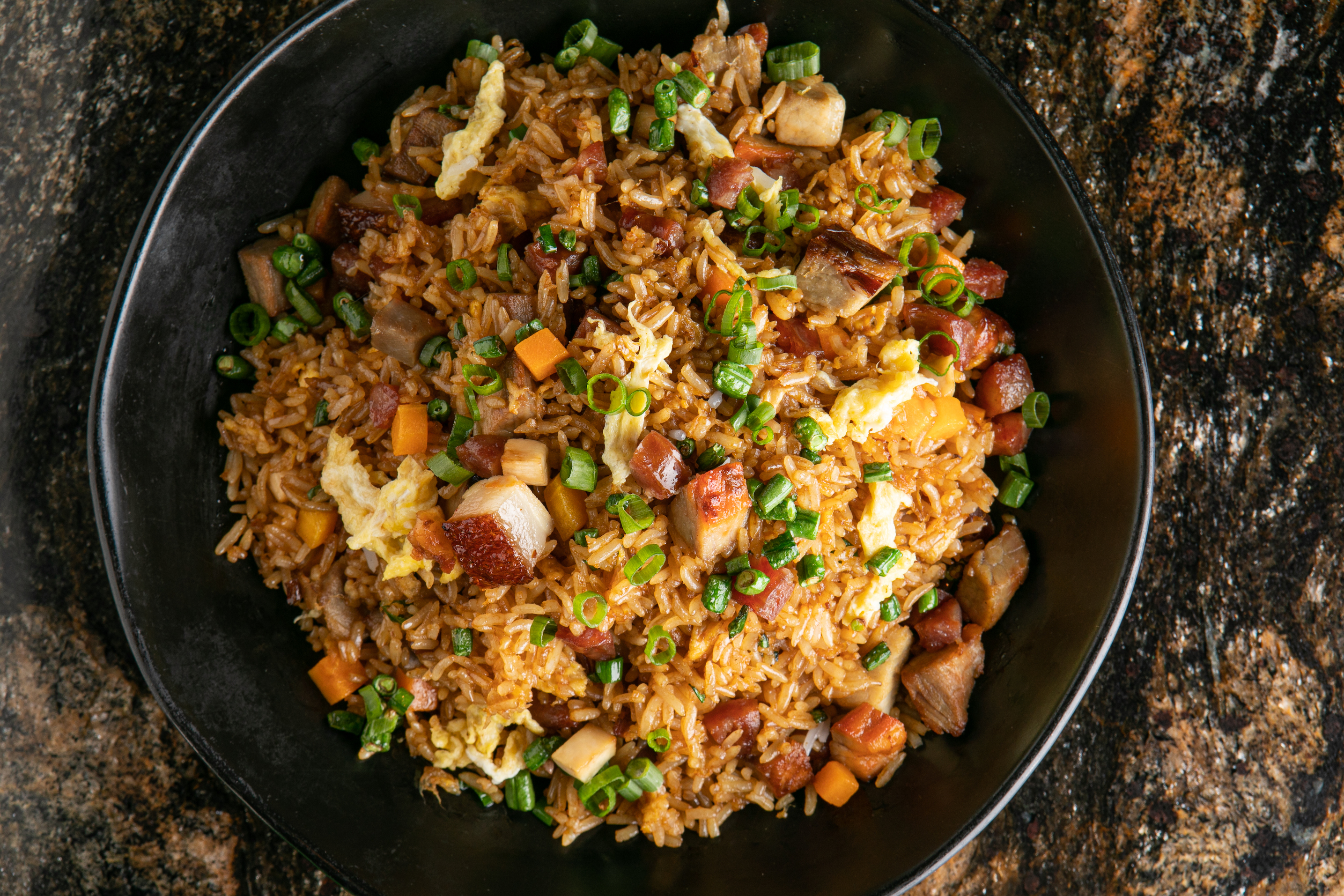 Order Triple Pork Fried Rice food online from Tao Downtown store, New York on bringmethat.com