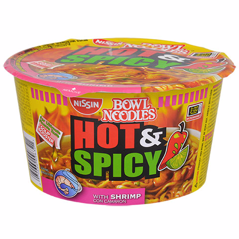 Order Nissin Hot & Spicy Shrimp Noodle Bowl 3.27oz food online from 7-Eleven store, Arlington on bringmethat.com