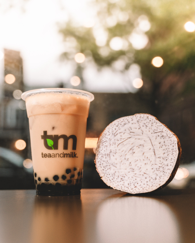 Order Signature Taro Root Milk Tea food online from Tea and Milk store, New York on bringmethat.com