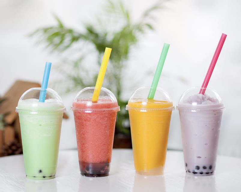Honeydew Boba Slush from Sushi Factory