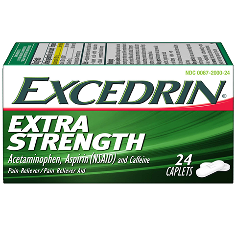 Order Excedrin Extra Strength Caplets 24 Count food online from 7-Eleven store, Bellflower on bringmethat.com