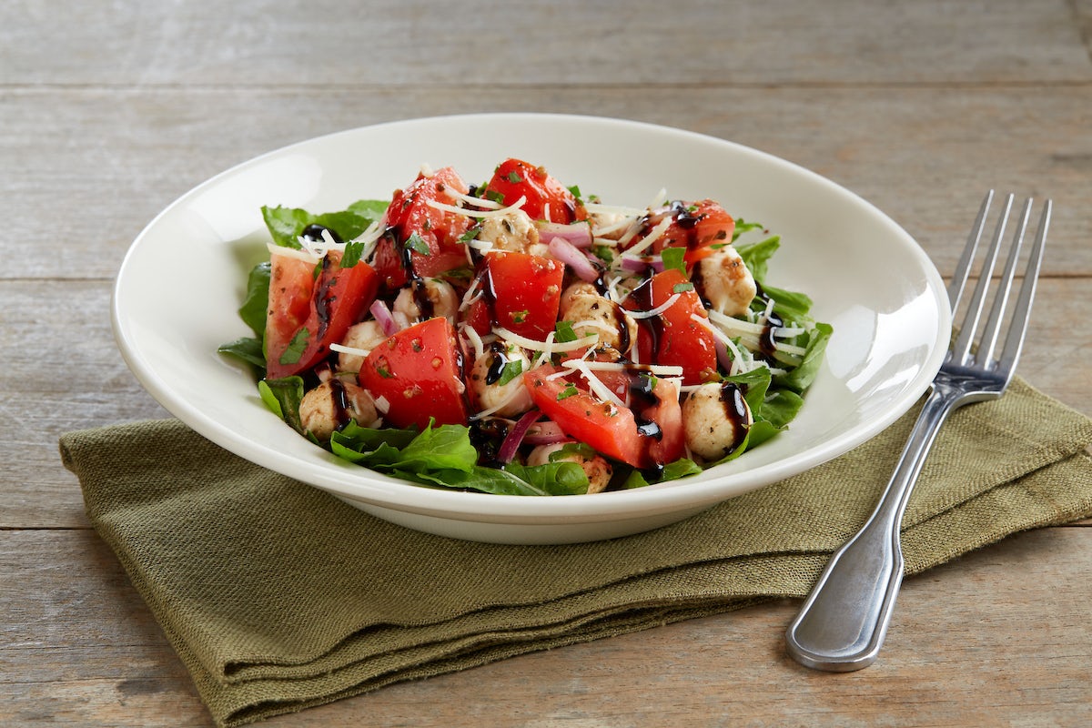 Order Fresh Mozzarella And Tomato Salad food online from BJ's Restaurant & Brewhouse store, Waco on bringmethat.com
