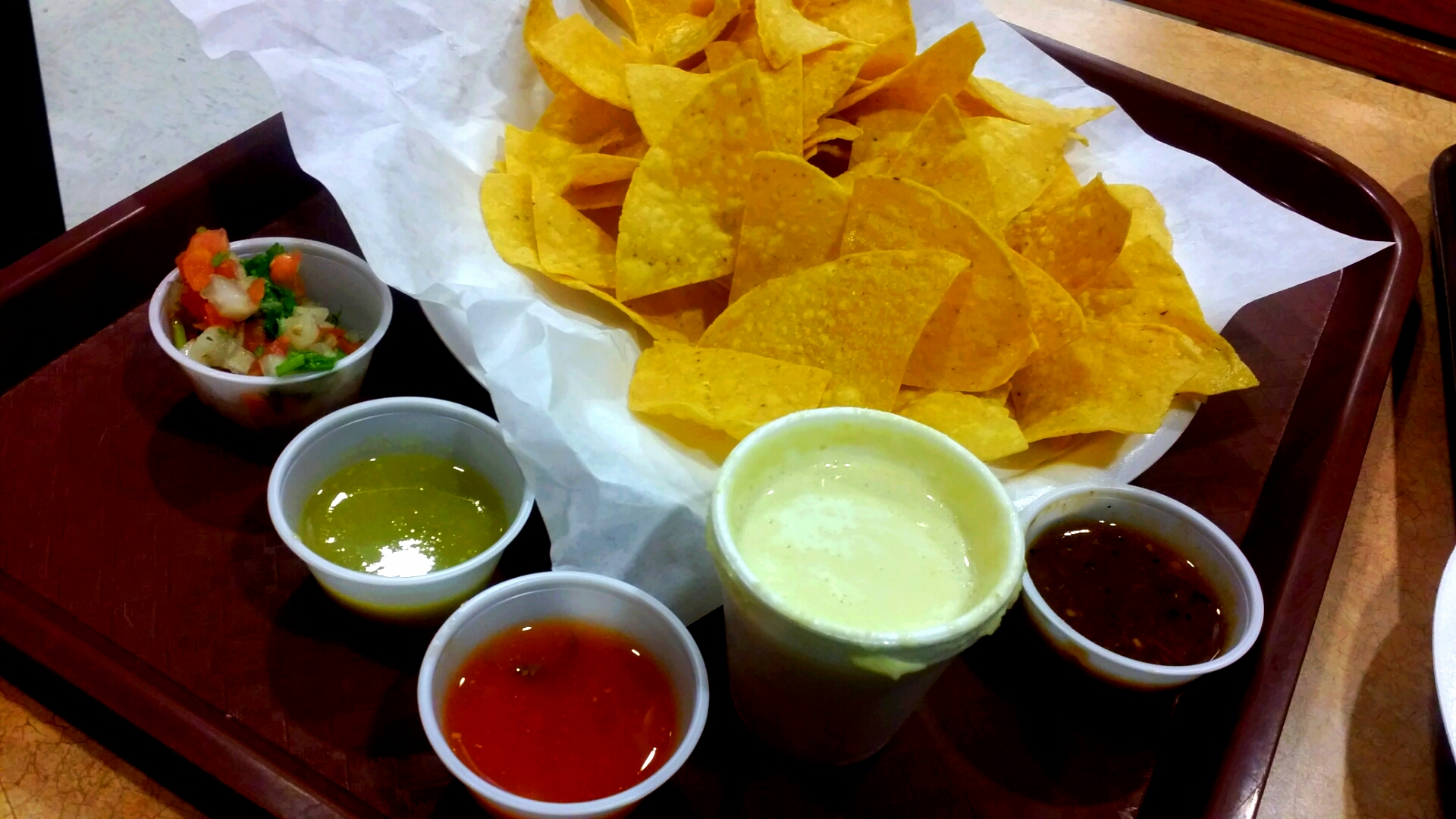 Order Chips with Salsa food online from Abelardo's Mexican Fresh store, Omaha on bringmethat.com