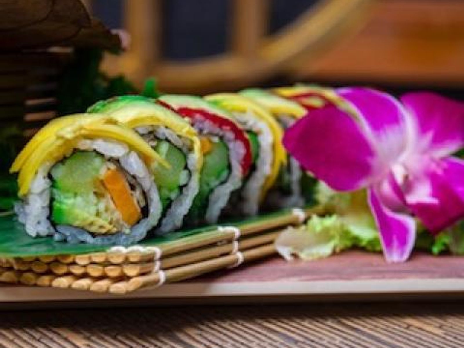 Order Veggie Rainbow food online from Takumi Hibachi Sushi & Lounge store, Bay Shore on bringmethat.com