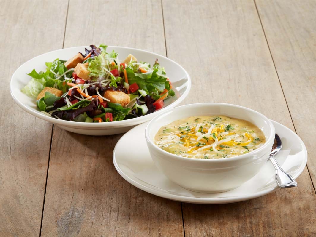Order Soup And Salad Combo food online from BJ's Restaurant & Brewhouse store, Waco on bringmethat.com