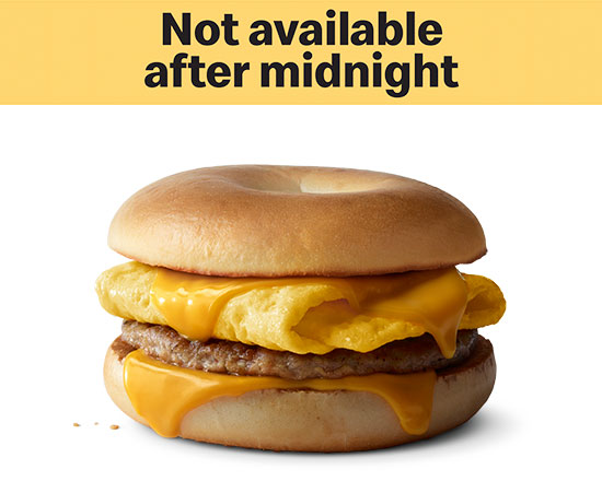 Order Sausage Egg Cheese Bagel food online from Mcdonald store, Virginia Beach on bringmethat.com
