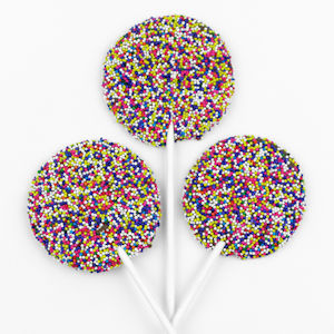 Order Milk Chocolate Nonpareil Pop, 3 Pieces food online from Wockenfuss Candies store, Columbia on bringmethat.com