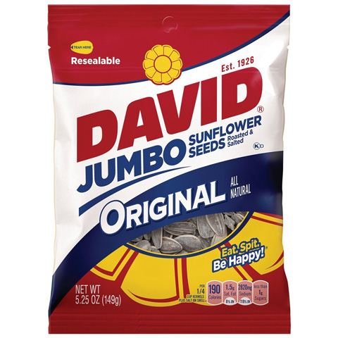 Order David Sunflower Seeds 5.25oz food online from Circle K And Liquors store, Fontana on bringmethat.com