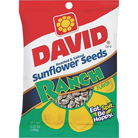 Order David Ranch Sunflower Seeds 5.25oz food online from Circle K And Liquors store, Fontana on bringmethat.com