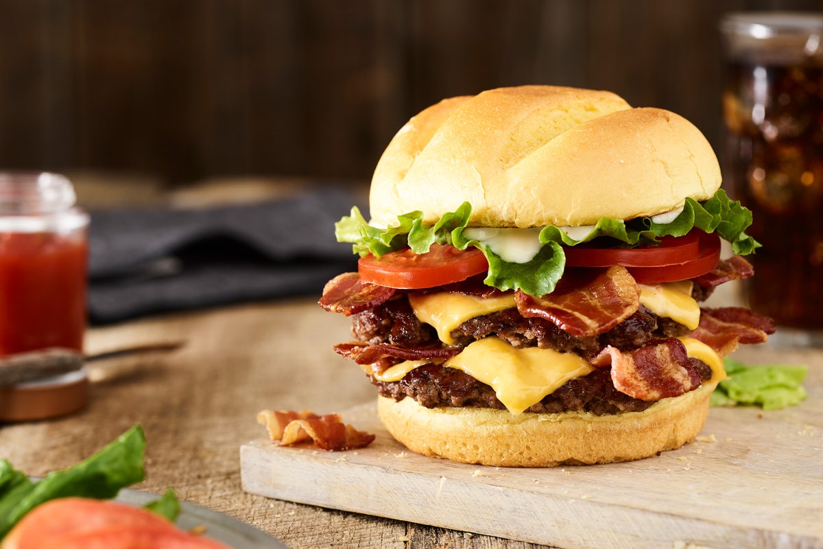 Order DOUBLE BACON SMASH® BURGER food online from Smashburger store, Wantagh on bringmethat.com
