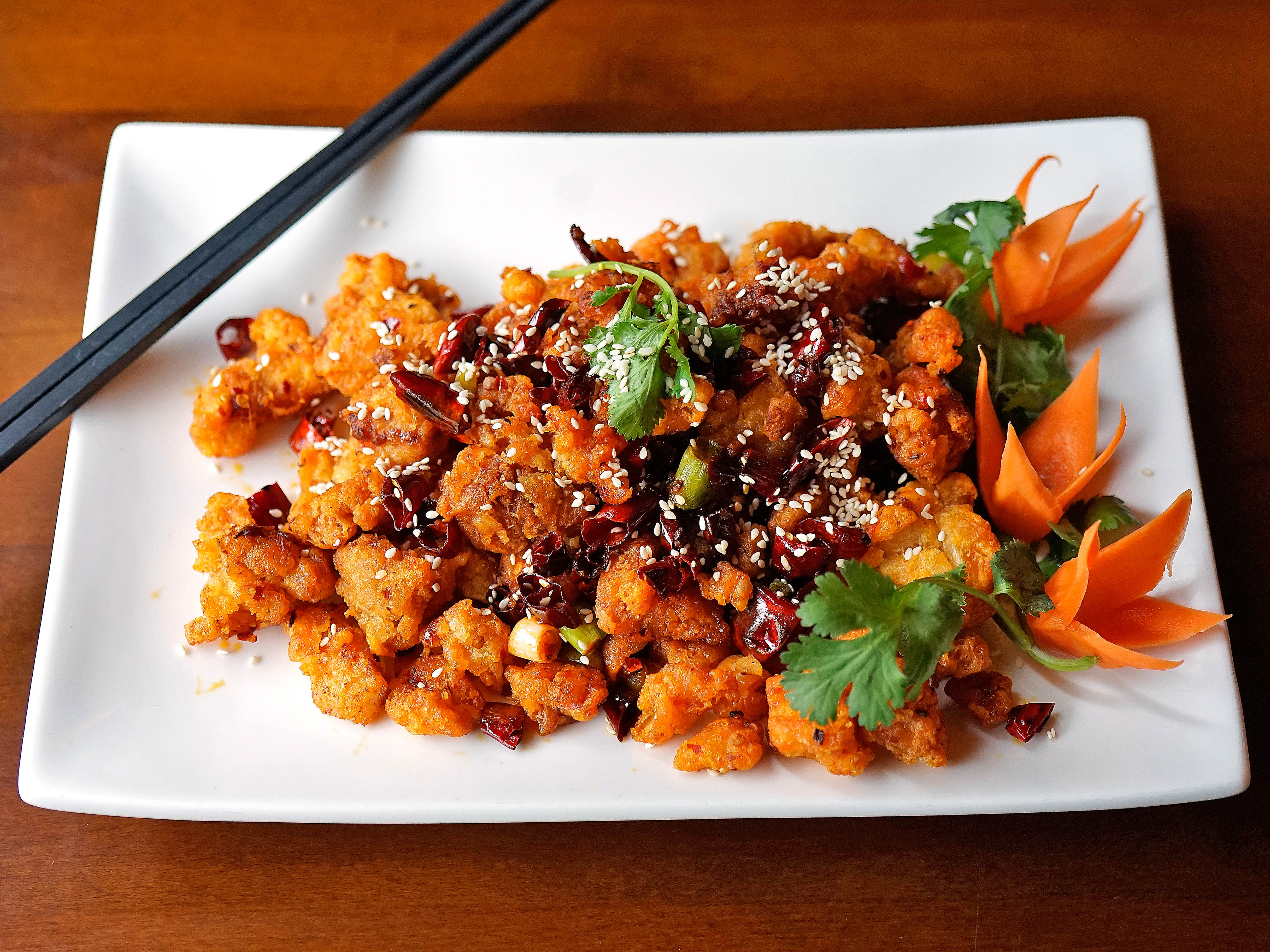 Order D11. Chong Qing Spicy Chicken food online from Shu Han Ju Chinese Restaurant store, New York on bringmethat.com