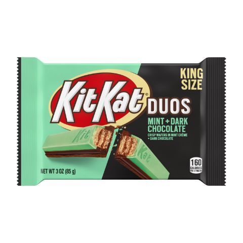 Order Kit Kat Duos Dark Chocolate Mint King Size 3oz food online from 7-Eleven store, Lynchburg on bringmethat.com