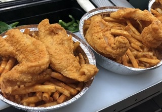 Order 2 Pieces Fish and Fries Combo food online from Halal Munchies store, Queens on bringmethat.com