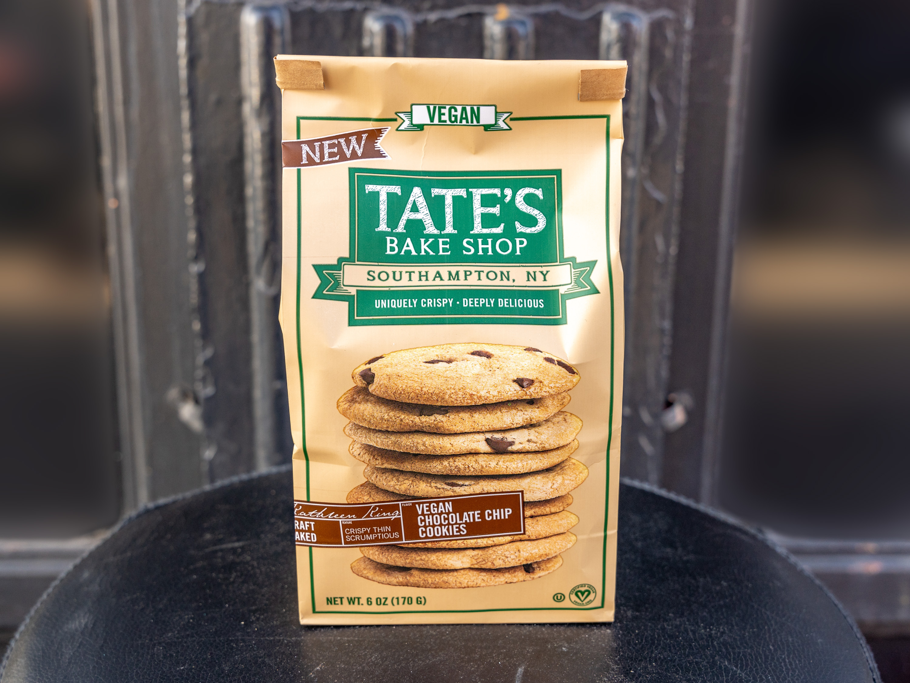 Order Tate’s Vegan Chocolate chip cookies - 7oz food online from Grocery Shopping Center store, Brooklyn on bringmethat.com