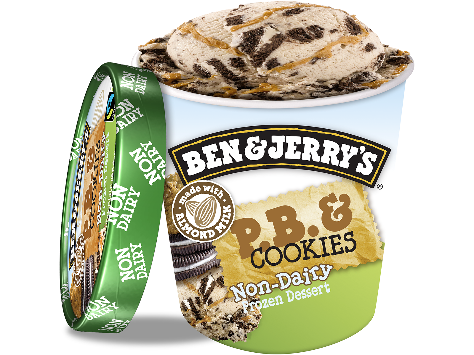 Order Ben & Jerry's Non Dairy P.B & Cookies Pint food online from The Ice Cream Shop store, Madison on bringmethat.com
