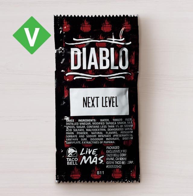 Order Diablo Sauce Packet food online from Taco Bell store, Cibolo on bringmethat.com