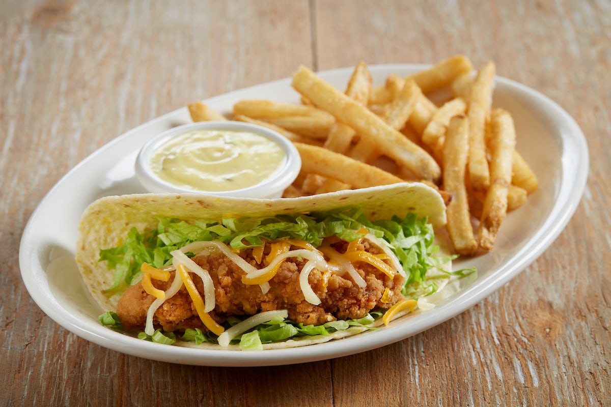 Order Kids' Taco food online from BJ's Restaurant & Brewhouse store, Waco on bringmethat.com