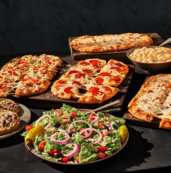 Order 4 Flatbread Pizza Family Feast With Cookies food online from Panera store, Virginia Beach on bringmethat.com