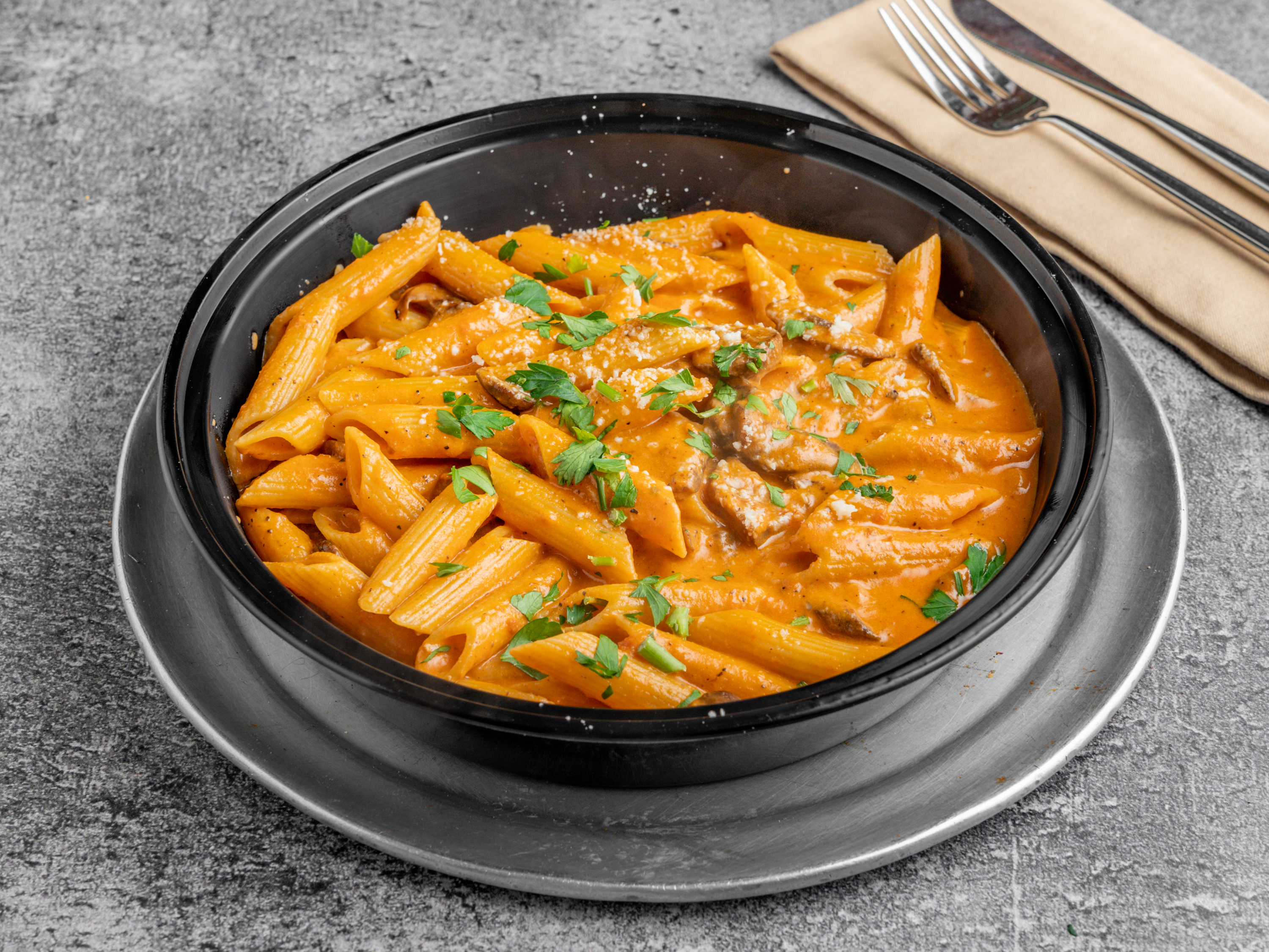 Order Vegan Penne Alla Vodka Pasta food online from 3 Brothers of RVC store, Rockville Centre on bringmethat.com