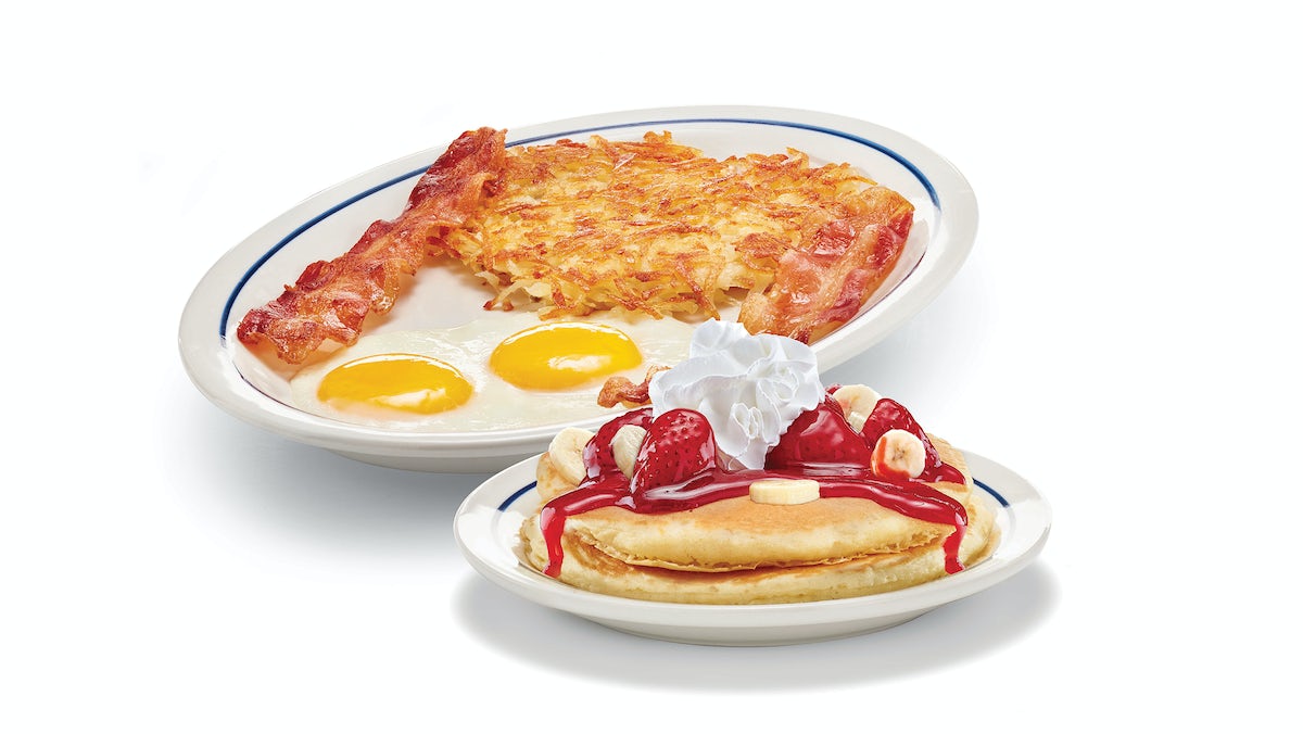 Order World-Famous Pancake Combo food online from Ihop store, Grand Rapids on bringmethat.com
