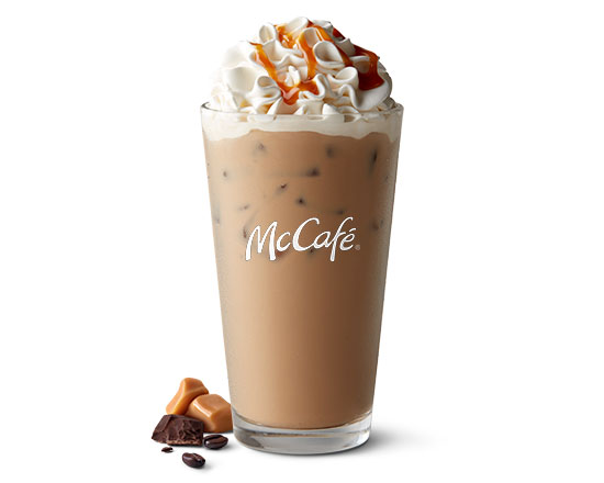 Order Iced Caramel Mocha food online from McDonald's store, Cincinnati on bringmethat.com