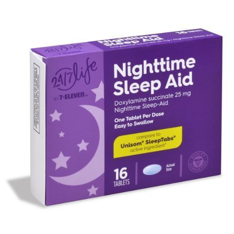 Order 24/7 Life Nightime Sleep Aid Tablets 16ct food online from 7-Eleven store, Bellflower on bringmethat.com