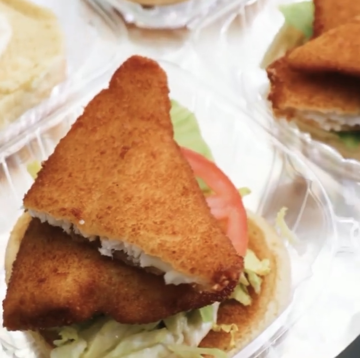 Order Fish Sandwich and Fries Combo food online from Halal Munchies store, Queens on bringmethat.com