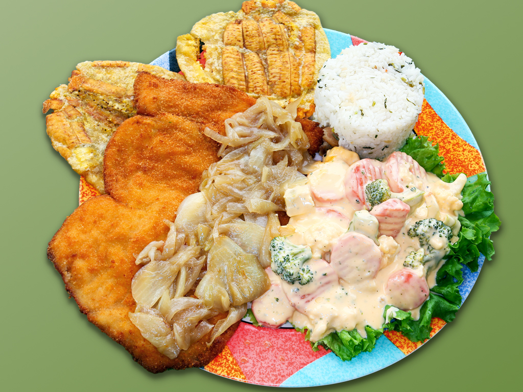 Order 78. Milanesa de Pollo food online from Cositas Ricas Corp store, Queens on bringmethat.com
