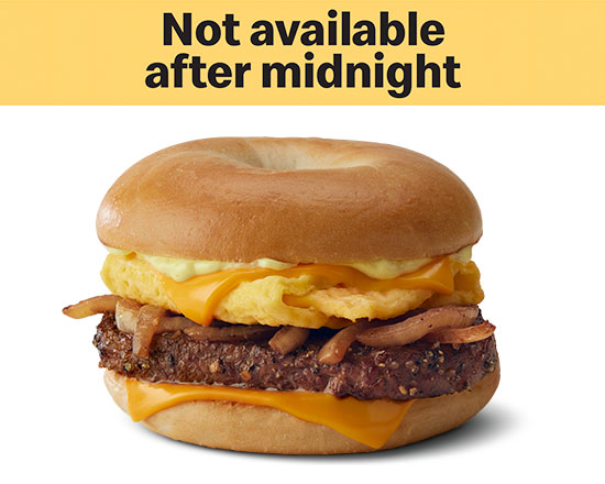 Order Steak Egg Cheese Bagel food online from Mcdonald store, Virginia Beach on bringmethat.com