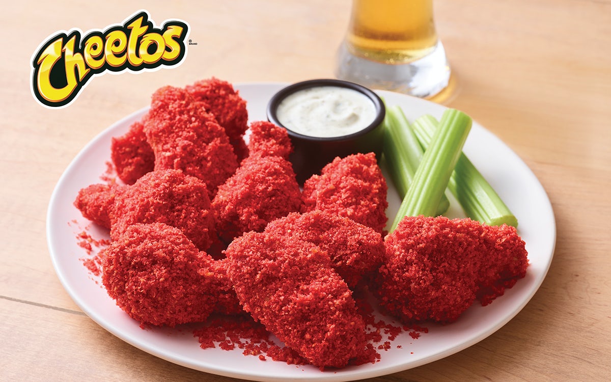 Order Cheetos® Flamin’ Hot® Double Crunch Bone-In Wings food online from Applebee's store, Royersford on bringmethat.com