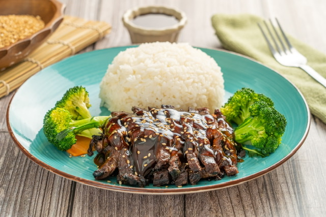 Order Teriyaki (Entree) food online from Mr. Yummy Taco store, Queens on bringmethat.com