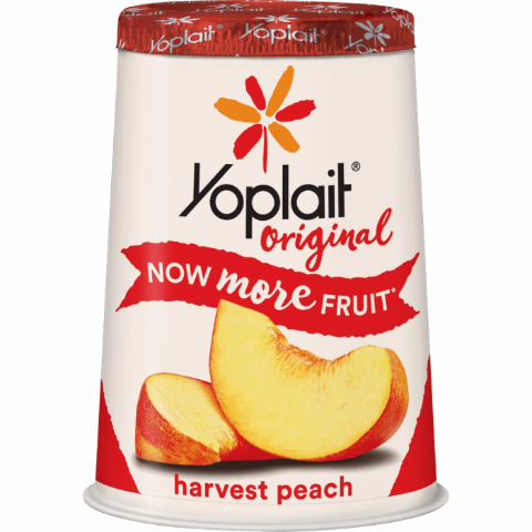 Order Yoplait Original Harvest Peach Yogurt 6oz food online from 7-Eleven store, Bellflower on bringmethat.com