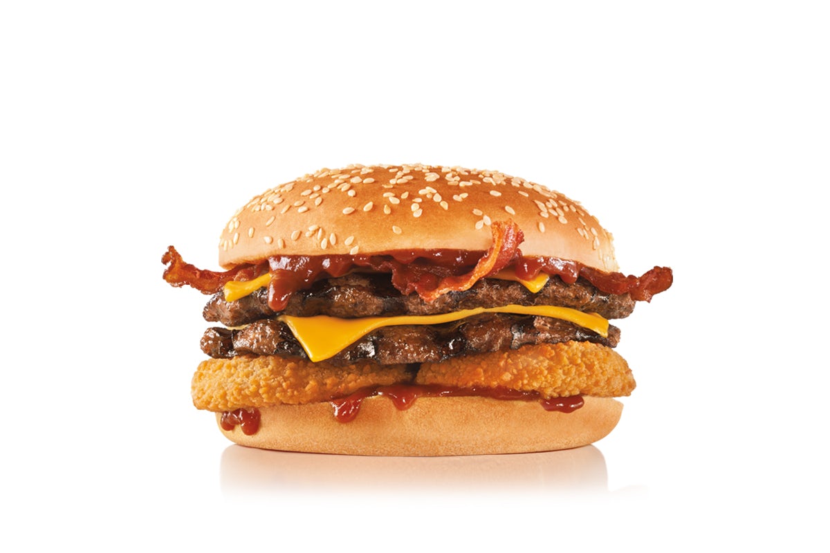 Order Double Western Bacon Cheeseburger® food online from Carl's Jr. store, Phoenix on bringmethat.com